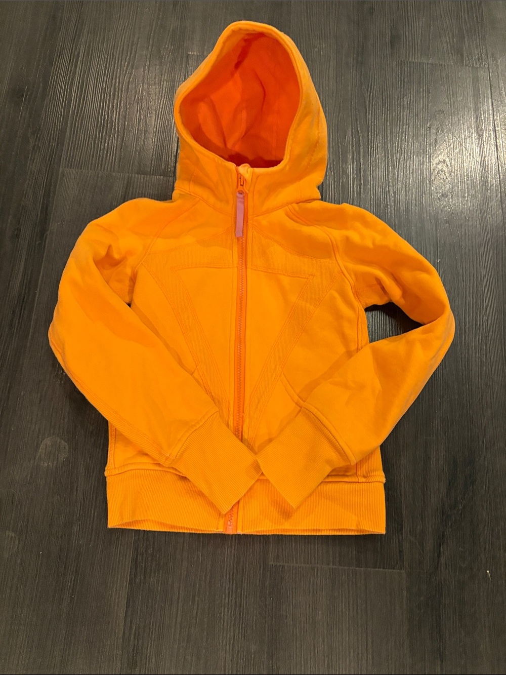 Ivivva Kids Orange Hooded Zip-Up Sweatshirt